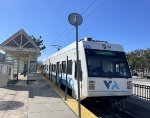 VTA trains at Winchester Station